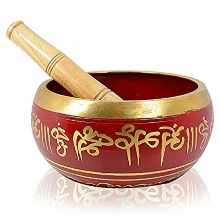 Efinito Singing Bowl?| Tibetan Buddhist Prayer Instrument With Wooden Stick | Meditation Bowl | Music Therapy | 4 Inches Approx