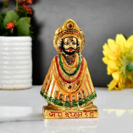 Efinito Beautiful Handcrafted Metal Khatu Shyam Ji Idol