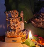 Efinito Metal Maa Kali Auspicious Indian Art Statues Idol Showpiece- Golden, Small - Image 2