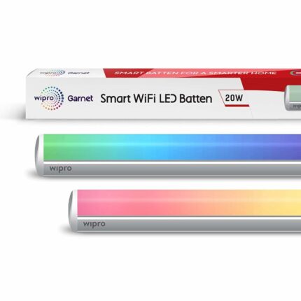 Efinito Efinito Next Smart Wi-Fi 20W CCT+RGB LED Batten, LED Smart Tube Light with Music Sync Function, Compatible with Amazon Alexa and Google Assistant (16M Colours + Dimmable) Pack of 1