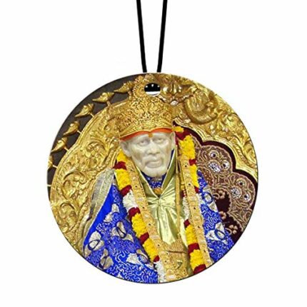 Efinito Sai Baba Car Hanging for Car Interior Decor for Good Vibes & Positivity