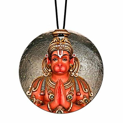 Efinito Hanuman/Bajrang Bali Car Hanging for Car Interior Decor for Good Vibes & Positivity