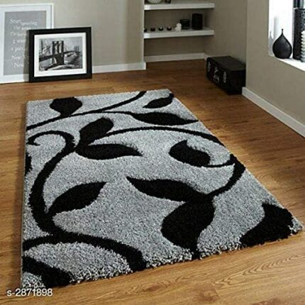 Efinito Shopgallery High Density Polyester Modern Shaggy Carpets (6 X 9 Feet, Multicolor, 12)