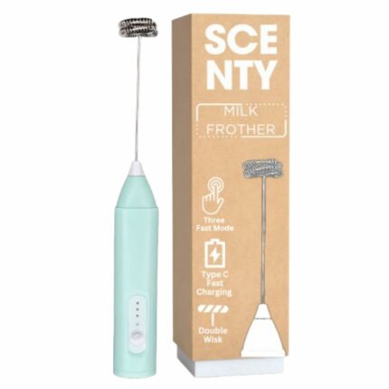 Efinito Rechargeable Handheld Milk Frother - 3-Speed Electric Foam Maker for Coffee, Coffee Frother Mixer, Stand-up Design, for Cream, Latte, Cappuccino Type C Charging 1200 mAh Battery