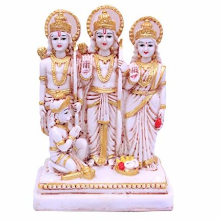 Efinito Ram darbar God Idol, Murti Figurine Religious Pooja Gift Items for Mandir | Temple | Home |Office (9 * 16 * 22 CM)
