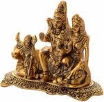 Efinito Metal Shiva Parvati Idol Gold, 1 Piece - Image 3