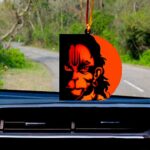 Efinito Acrylic Hanuman Car Hanging Logo Accessory 3.5 Inch Orange, 1 Piece - Image 2