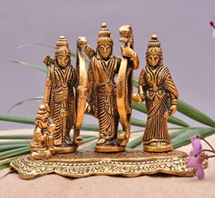Efinito Metal Ram Darbar Idol Lord Rama Laxman And Sita Statue For Temple Ram Darbar Murti For Pooja