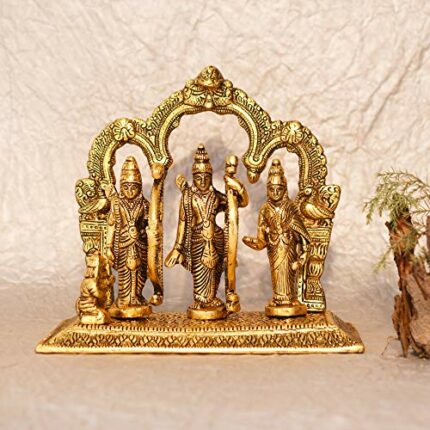 Efinito Lord Ram, Laxman, Sita & Hanuman Showpiece Idol Metal Statue for Mandir, Home Decor