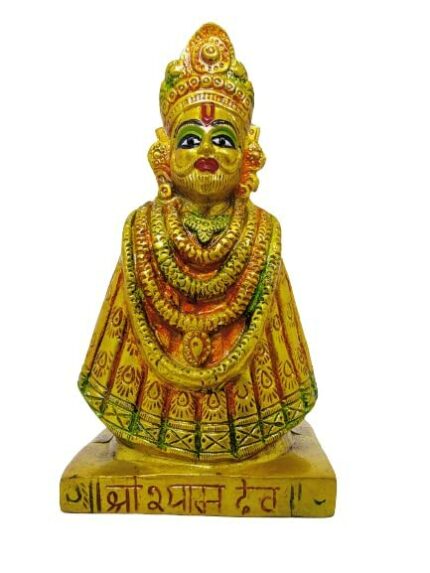 Efinito Shyam Baba Brass Hand Painted Decorative Big Size Heavy Weight Idol L8.5xB6.5xH15cm