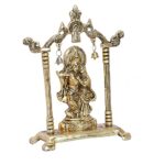 Efinito Metal Radha Krishna Statue Gold Plated Decor Your Home,Office & Radha Krishna Murti Idol Showpiece Figurines,Religious Krishna Idol Gift Article... - Image 3