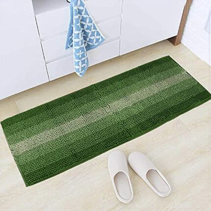 Efinito Large 40x120cm Multipurpose Rug Runner for Bedroom, Balcony, Terrace, Green (AR-3761-GRN)