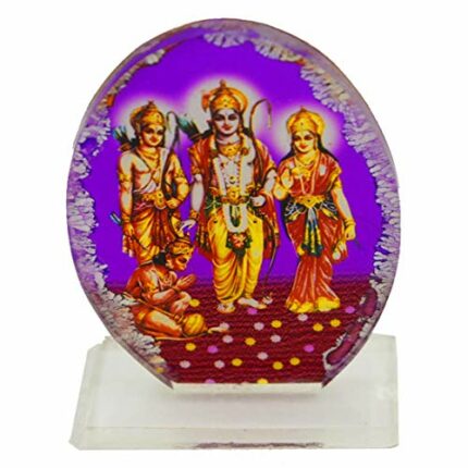 Efinito Ram Darbar Acralic Decorative Idol for Car Dashboard, Home Decor, Office Decor