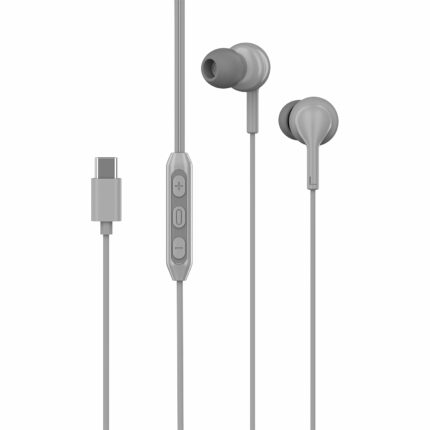boAt BassHeads 100 C Wired Earphones with Type-C Jack, in-Line Microphone, 10mm Drivers, Signature Sound, Integrated Controls & Multi-OS Compatibility(Grey) | Wireless | Bluetooth | Earbuds | Noise Cancelling | Long Battery Life | Fast Charging