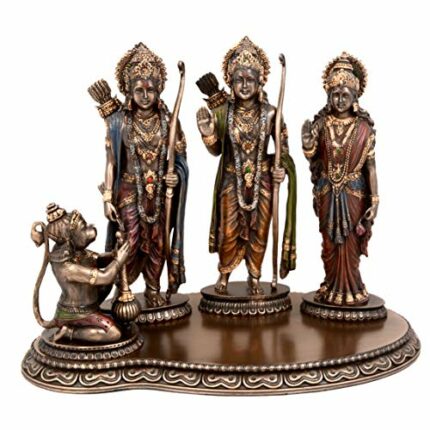 Efinito Ram Darbar Set on Bonded Bronze Statue Base Height 8 Inches