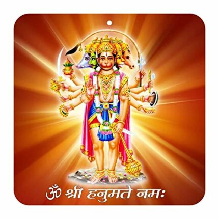 Efinito Panchmukhi Hanuman Wall Frame for South, South-West Main Door, Vastu Dosh Rectification - (Acrylic, Multicolour)