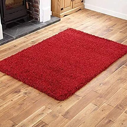 A R Creations Modern Shaggy Carpets Polyester Bedside Runner Doormet Soft Rug Hall Offices Kitchens (Multicolor, 40x60 CM)