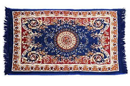 Efinito Velvet Super Soft Area Rugs Silky Smooth Bedroom Carpet (4 x 2 Feet, Blue, Standard, HS_36_KUBMART018359)