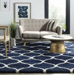 Efinito Export Quality Traditional Super Soft Carpets Rugs for Living Room | Drawing Room | Bedroom | Thickness 4 CM (2X3 FEET, Blue Mandir) - Image 3