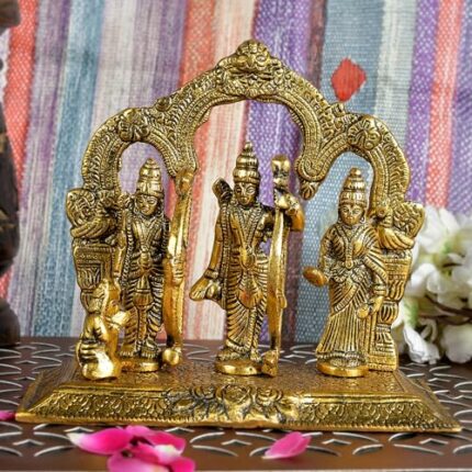Efinito Metal Statue,Krishna,Ganesh ji,ram Darbar,Murti Playing Flute for Temple Pooja,Decor Your Home,Office & Gift Your Relatives,Showpiece Figurines,Religious Idol,Gift Article-5