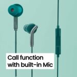 ZEBRONICS Zeb-Bro in Ear Wired Earphones with Mic, 3.5mm Audio Jack, 10mm Drivers, Phone/Tablet Compatible(Blue) (Green) | Wireless | Bluetooth | Earbuds | Noise Cancelling | Long Battery Life | Fast Charging - Image 5