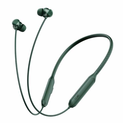 boAt Rockerz 255 Z Plus, AI-ENx Tech, Spatial Audio, 50HRS Battery, Low Latency Mode, Fast Charge, App Support, IPX4, GFPS, BT v5.3, Bluetooth Neckband, Wireless with Mic Earphones (Pine Green) | Earbuds | Noise Cancelling | Long Battery Life | Fast Charging