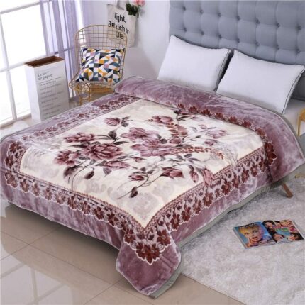 Efinito Cloudy Kids Blanket Single Bed Double Ply | Soft Fabric Floral Printed Mink Heavy Duty for Heavy Winters with English Colors 60 X 90 inches (Pack of 1) with Bag Packing #2