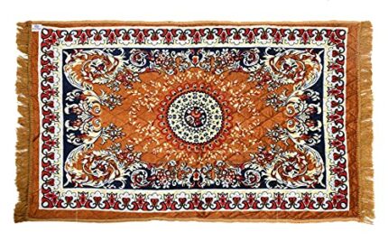 Efinito Super Soft Area Rugs Silky Smooth Bedroom Mats for Living Room Kids Room Baby Room Dormitory Home Decor Carpet-4 x 2 Feet (Orange), Standard (HS_36_HEARTH018361)