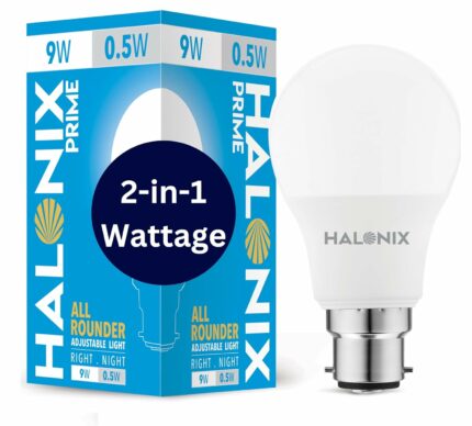 Efinito 2 in 1 All Rounder 9W,0.5W B22D Led Bulb Cool White & Off White,Pack of 1, Multi Wattage with Adjustable led Light