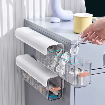 Efinito Socks & Inners organizer for wardrobe Undergarments Organizer Wardrobe Organisers cosmetic organizer box,stationery organizer adjustable Clear 6 Cell Storage Drawer 1 pc Mix color