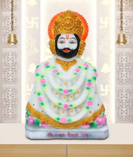 Efinito Lord Khatu Shyam Idol Statue God Shyam Dev Spiritual Puja Vastu Showpiece Figurine - Religious Pooja Murti Gift Item