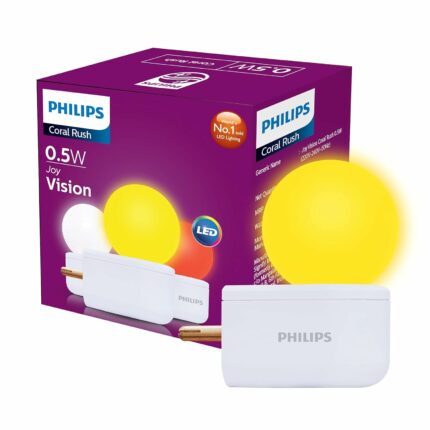 Efinito 0.5W LED Yellow Bulb, Pack of 1 (Joy Vision, B22D)