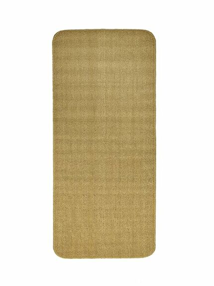 Efinito Polypropylene Solid Anti Skid Runner (Gold, 45X120 cm)