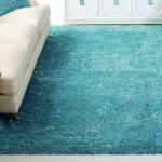Efinito Soft Fluffy Shag Area Rugs for Living Room, Shaggy Floor Carpet for Bedroom, Girls Carpets Kids Home Decor Rugs, Cute Luxury Non-Slip Thickness 5 cm (2X3 FEET, Aqua) - Image 2