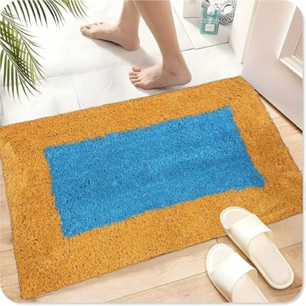 Efinito Absorbent Door Mat for Indoor Entrancex Non Slip Mat for Front Door Entryway, Soft Cotton Home. Hotel Balcony Floor Carpet, Floor Mats for Home, KitchenFloor Door Mat |-(55x35cm)