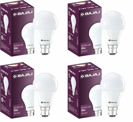 Efinito Ivora HB LED Lamp 12W CDL B22 | Energy Efficient | Short CIRcuit & Open CIRcuit Protection | EnvIRonmental Friendly | IR, UV Free | LED Bulb For Home | (Pack Of 4) | 1 Yr Warranty