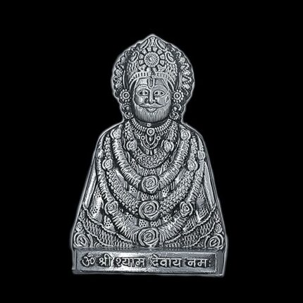 Efinito Car Dashboard Idols Bronze and Gold Metal God Statue for Home Decor/Pooja Room/Divine Murti Spiritual Gift (KHATU Shyam JI 1)