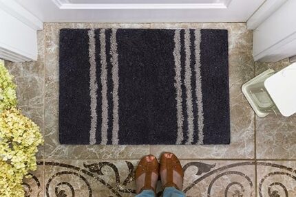 Efinito Absorbent Door Mat for Indoor Entrancex Non Slip Mat for Front Door Entryway, Soft Cotton Home. Hotel Balcony Floor Carpet, Floor Mats for Home, KitchenFloor Door Mat |-(55x35cm)