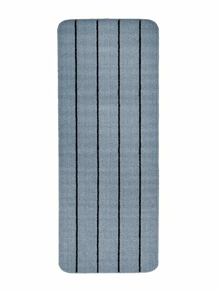 Efinito Polypropylene Striped Anti Skid Runner (45X120 cm, Turquoise)