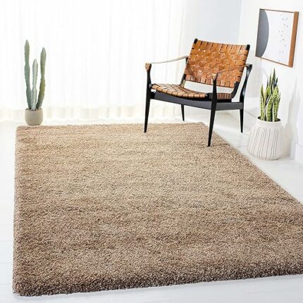 Super Soft Shaggy Rugs Fluffy Carpets, Indoor Modern Plush Area Rugs For Living Room Bedroom Kids Room, Upgrade Anti Skid Durable Rectangular Fuzzy Rug (Beige, 3 X 5 Feet), Large Rectangle
