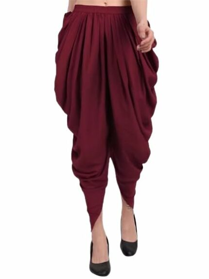 Women's Rayon Dhoti Harem Pants, Patiala Salwar Bottom Wear, Loose Fit, XS-5XL