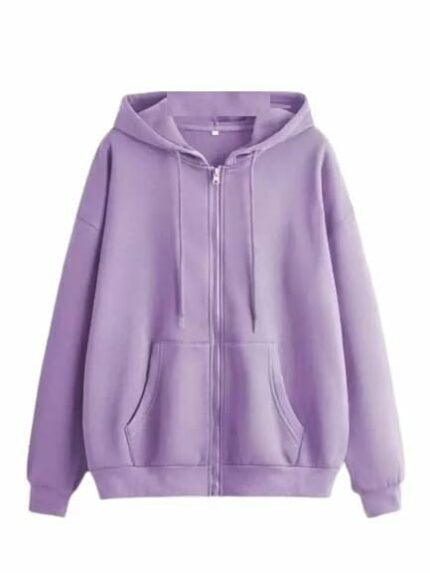 LLL FASHION Women's Solid Hooded Neck Zippper Long Sleeves Jacket For Winter Wear