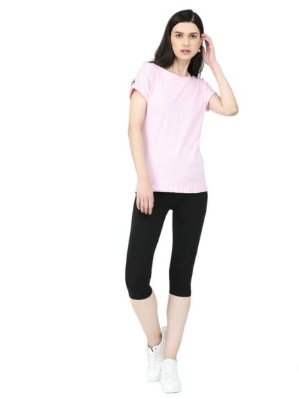 Robinbosky Premium Stretchable Cotton Capri Legging for Women | Suitable for Formal wear & Casual wear | High-End Elastic Makes. The Leggings Squat Proof and Durable for Travel, Yoga, & Workout.