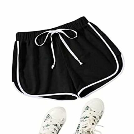 Women Sports Shorts, Dancing Workout, Running Yoga Shorts Pant/Shorts for Women's/Girl's Stylish-Black