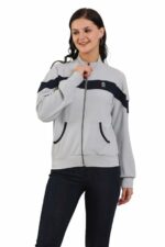 ZICADA? Women's Atheletic Gym Running Sports TrackJacket | Women Striped Sports Jacket | Full Zip Long Sleeve Shirts Hiking Outdoor Pockets | Athletic Jacket Sun Protection