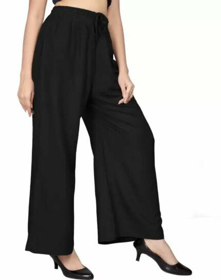 BENKILS Women's Cotton Reyon Regular Fit Palazzo Pants - Available Size - M, L, XL, 2XL, 3XL,4XL