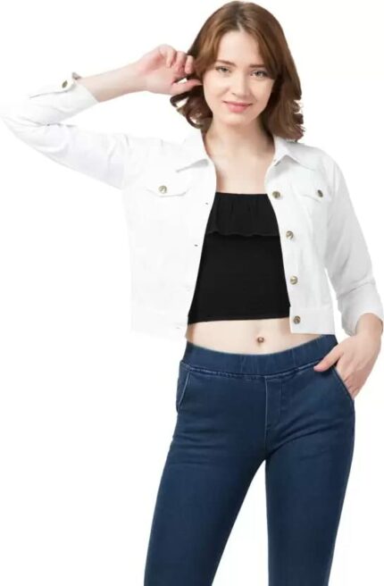 FUNDAY FASHION Women Solid Casual Jacket