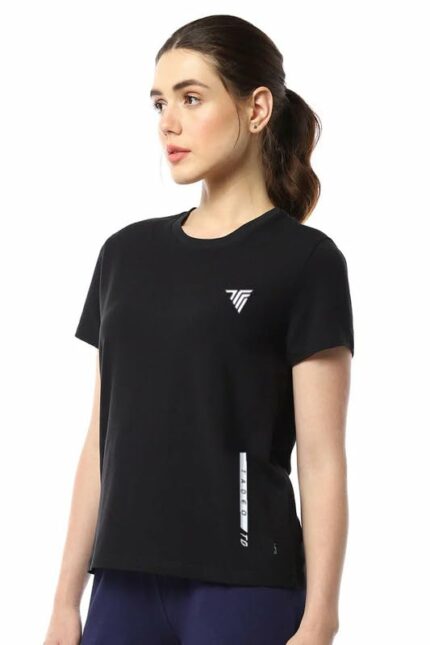 TADEX Women's Slim Fit Round Neck Sports T-Shirt | Lightweight, Stretchable & Quick Dry Fit Activewear | Sweat-Wicking Gym, Running, Yoga, Workout & Casual Wear Tee