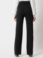KOTTY Women Straight Fit Polyester Blend Solid Trousers - Image 3