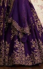 WeaRSquad Women?s Art Silk Lehenga Choli (Purple Kayra) - Image 4